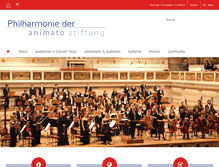 Tablet Screenshot of animatofoundation-orchestra.com